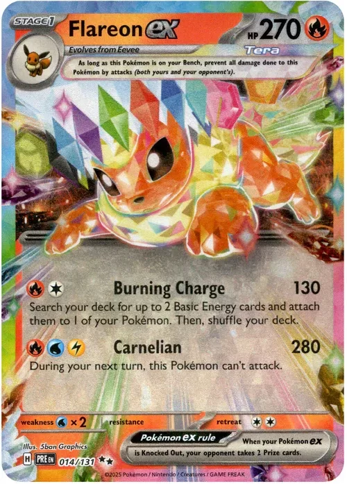 Producto - Flareon ex - 014/131 - Prismatic Evolutions - Holo