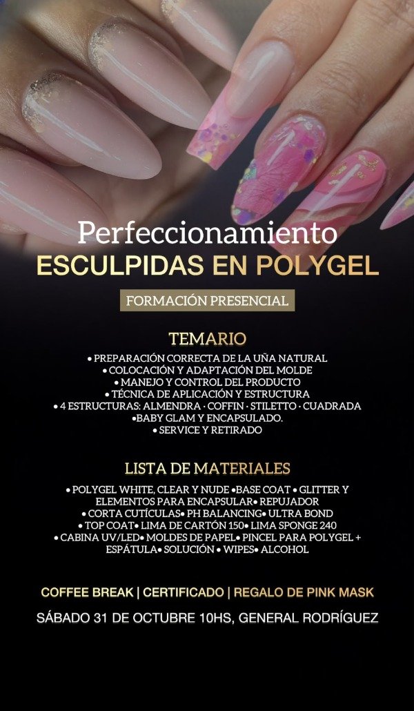 Producto - CURSO PERFECCIONAMIENTO MAY RODA ESCULPIDAS EN POLYGEL - 1
