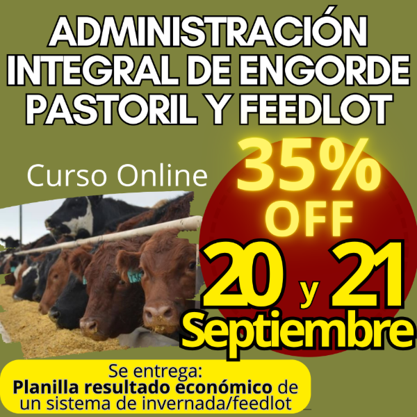 Producto - Curso Online: Administración Integral de Engorde Pastoril y Feedlot - 0