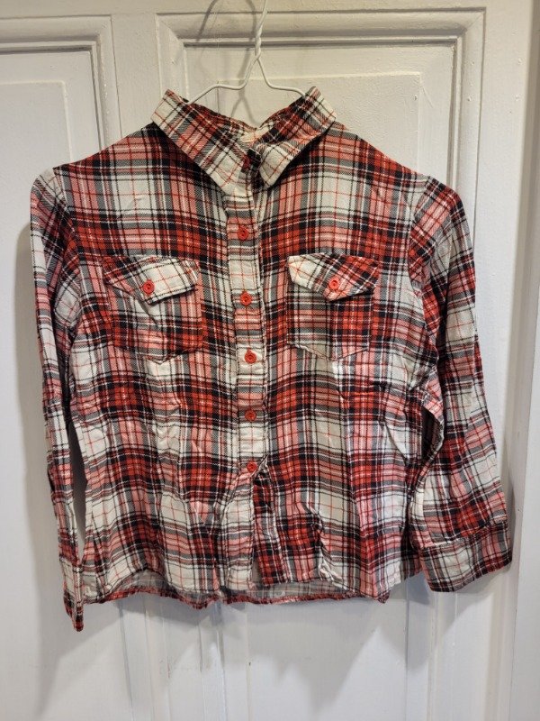 Producto - Camisa cuadrillé blanco colorado y negro Talle 10/12 años - PRECIO: 13X