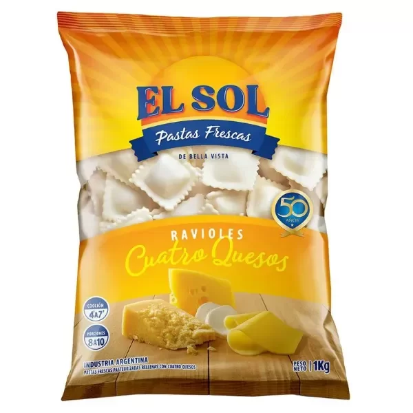 Producto - RAVIOLES CUATRO QUESOS KG