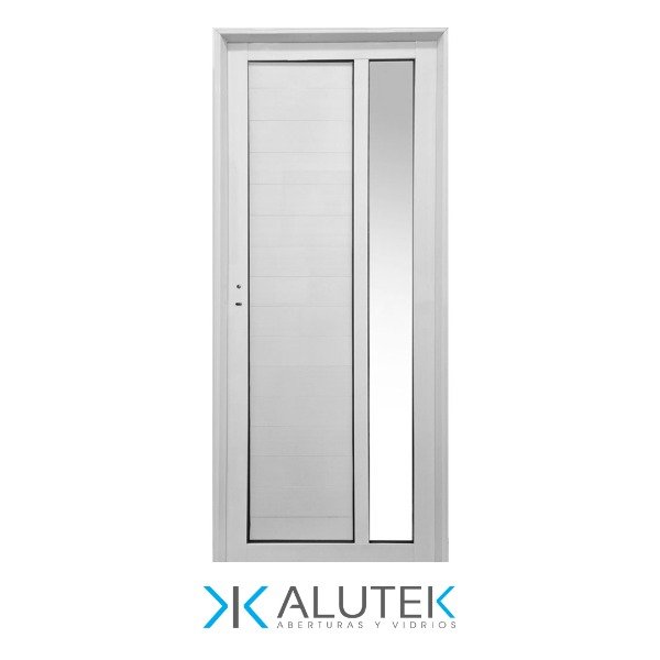 Producto - Puerta Aluminio Paño Vidrio Lateral