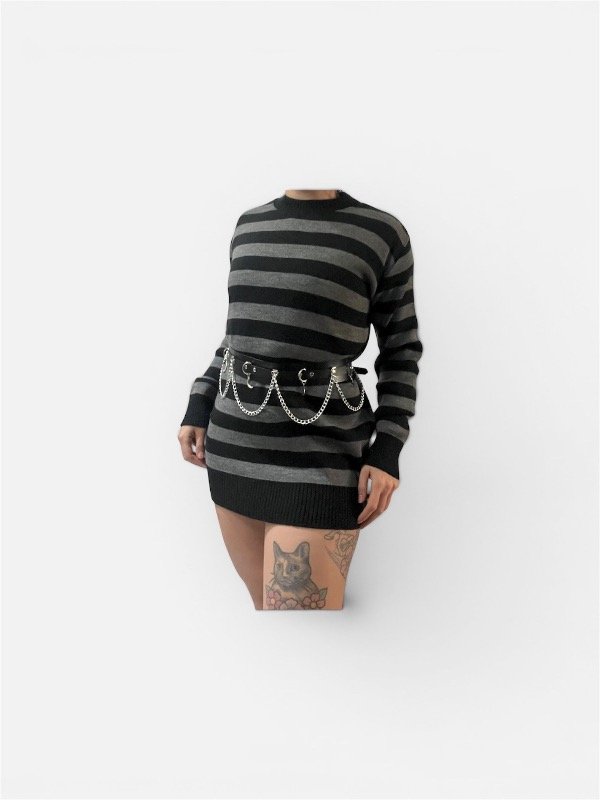 Producto - Sweater gris y negro