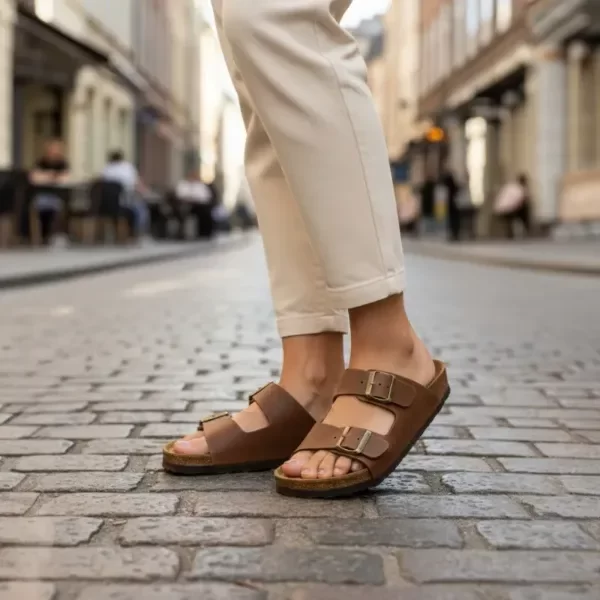 Producto - Sandalia Birk Suela cuero vacuno - 1