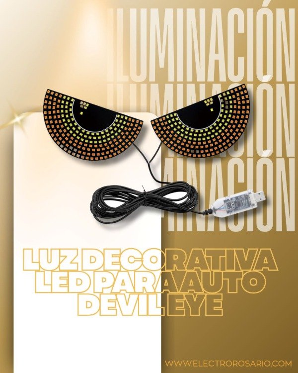 Producto - Luz Decorativa Led Para Auto Devil Eye