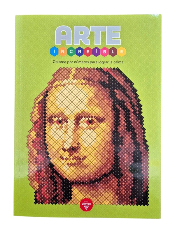 Producto - Libro P/Adultos Vértice Arte Colorear por Números 20x27cm 24 págs (6399)