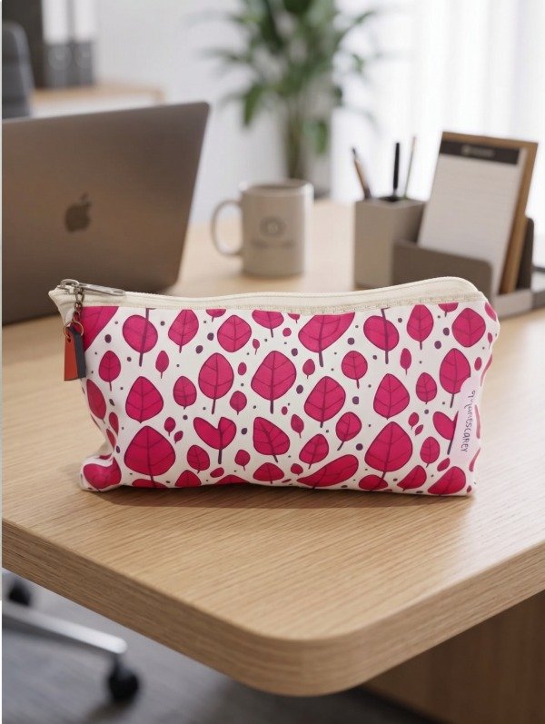 Producto - Cartuchera Hojitas / Fucsia - 0