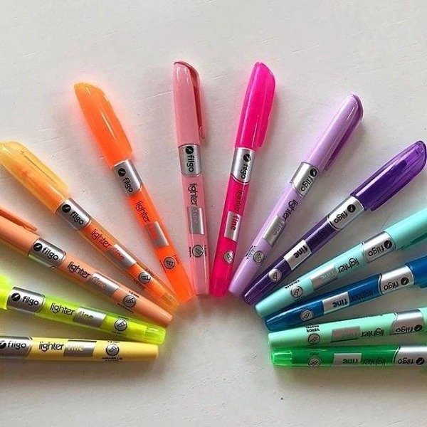 Producto - Resaltadores lighter fine x 12 (6 pastel + 6 fluor)