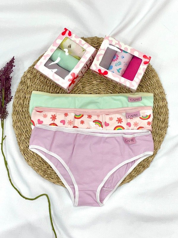 Producto - ART 2001J - CAPRI-PACK X3 Bombacha de Algodón Juvenil
