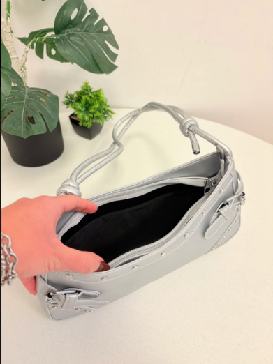 Producto - Minibag Delia plateada - 1