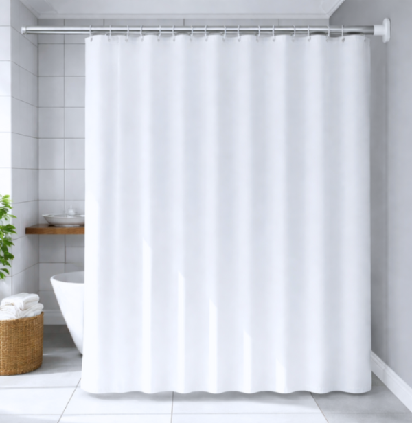 Producto - Protector de Cortina de Baño con Ganchos