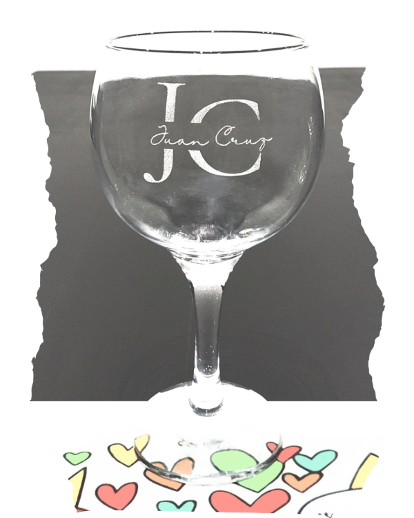 Producto - Copa de gin con nombre e Iniciales