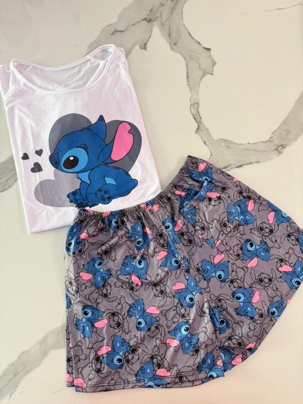 Producto - Pijama Stitch gris