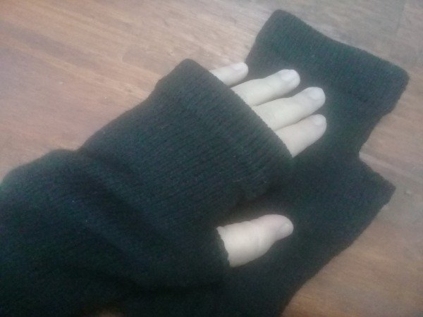 Producto - Mitones, adulto. Negro