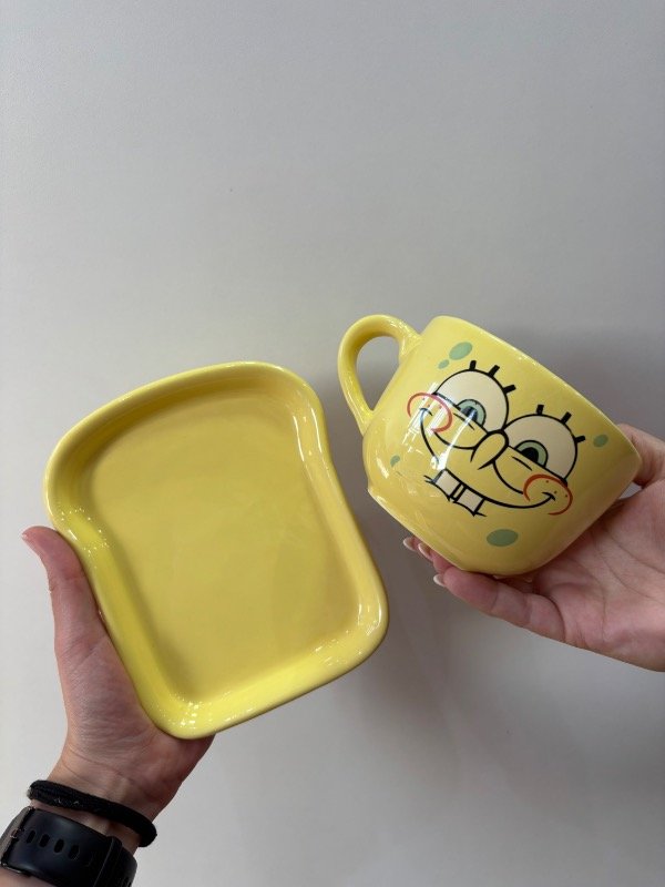 Producto - Tazón + Plato tostada Bob Esponja