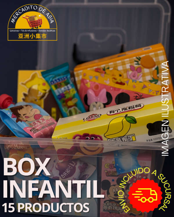 Producto - Box Golosinas Asiáticas . Edición Especial INFANTIL 15 productos + sorpresas