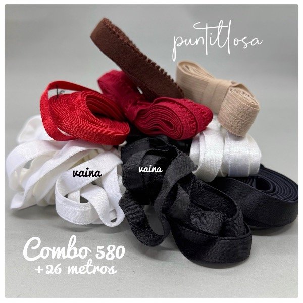 Producto - Combo 580- Elásticos Surtidos +26 metros