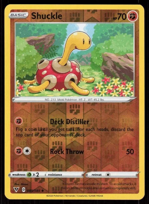 Producto - Shuckle 085/185 Reverse Holo 2020 Pokemon Vivid Voltage LP