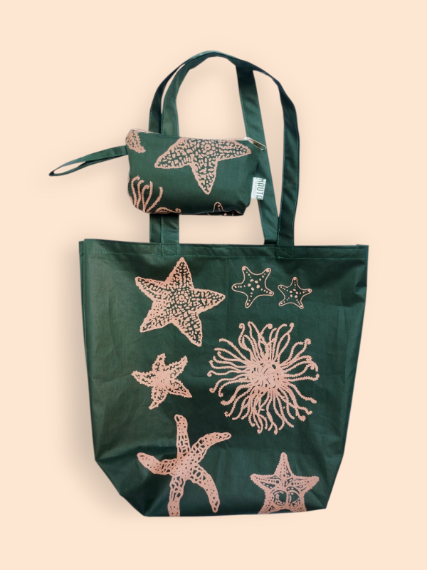 Producto - Bolso Plegable "Estrellas de mar verde"