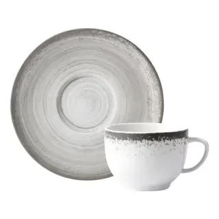 Producto - ESFERA TAZA CAFE C/PLATO GRIS SCHMIDT
