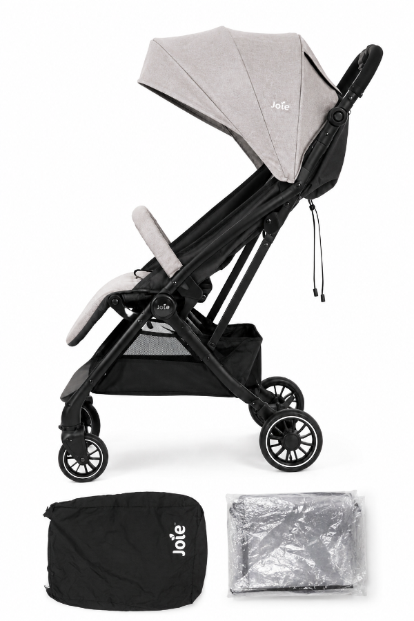 Producto - Cochecito Paraguita Joie Tourist Gris + capota para lluvia + bolso - 0