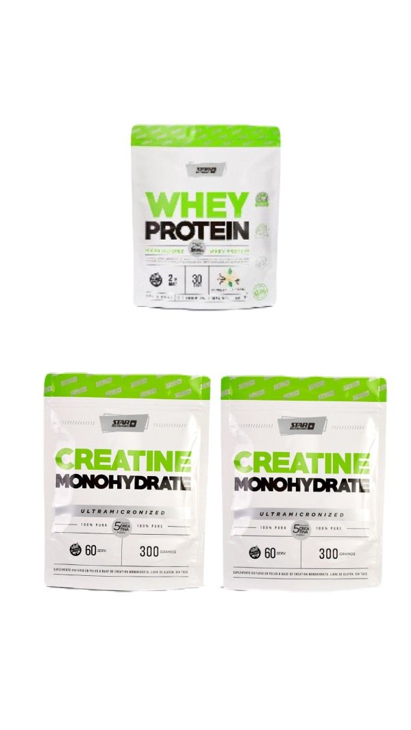 Producto - 1 Whey Protien y 2 Creatinas puras Star Nutrition
