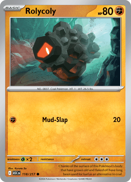 Producto - Rolycoly - 118/217 (Poke Ball Reverse Holo)