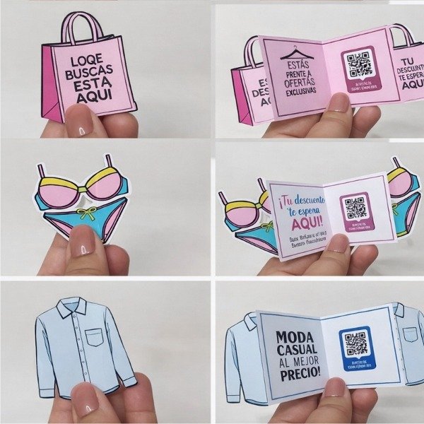 Producto - 4 Tarjetas espejo retrovisor MODA