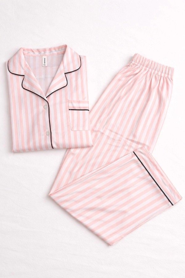 Producto - Pijama camisero rayas