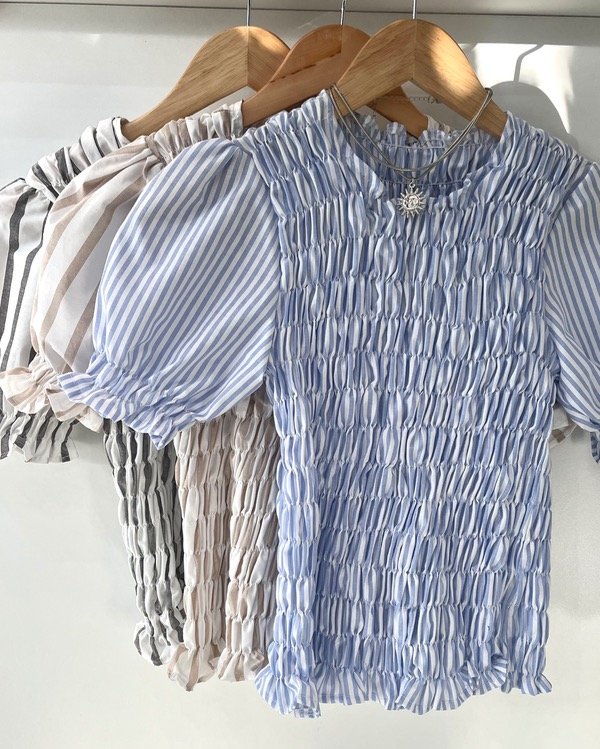 Producto - Blusa Grace estampadas (cuadrille, rayas y lunares) - 4