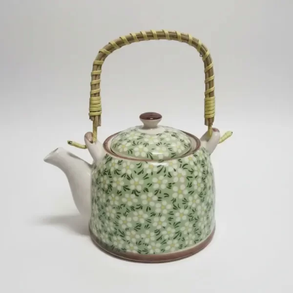 Producto - Tetera vintage de ceramica con infusor Verde