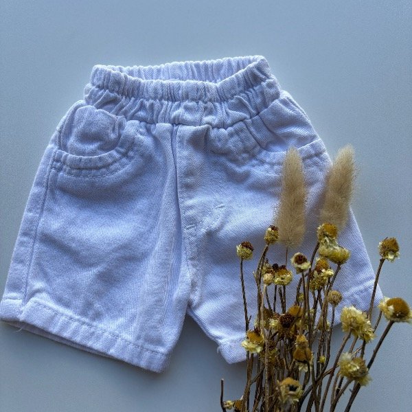 Producto - Short Blanco con elástico unisex - 0