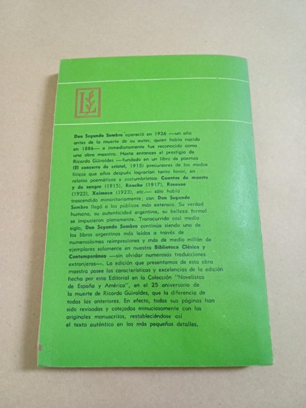 Producto - Don segundo sombra - Ricardo Güiraldes - Losada 1978 - 1