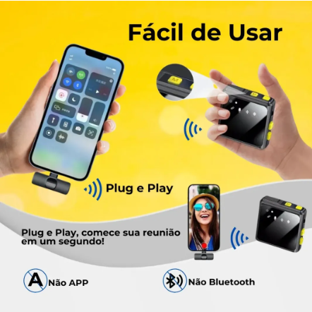 Producto - Microfono Lavalier Corbatero Inalambrico Portatil Lambotech Negro - 1