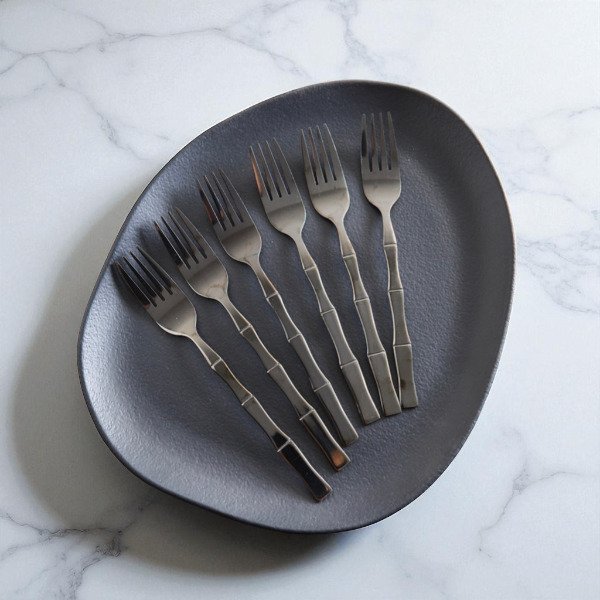 Producto - Set de 6 tenedores mod. Bambu negro