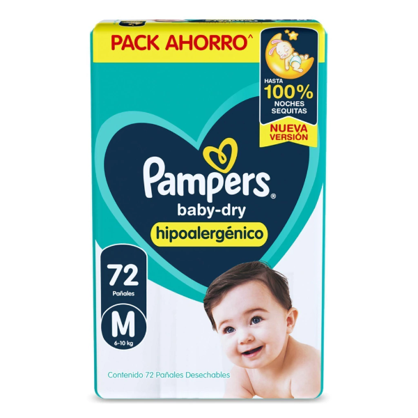 Producto - Pampers M x 72 pañales