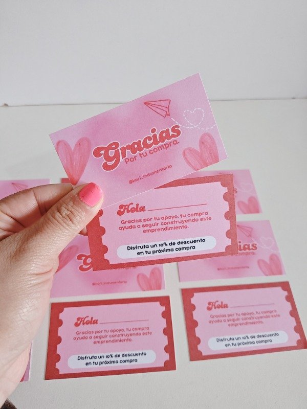 Producto - Tarjeta de Presentación 9x5cm Doble faz