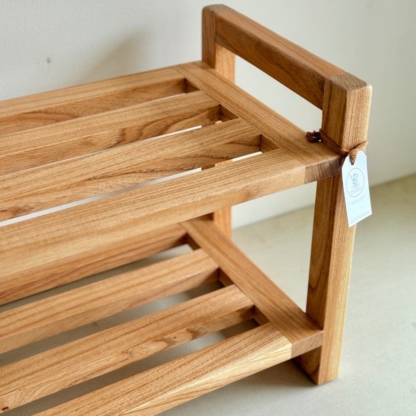 Producto - Zapatero Botinero En Madera Maciza X 1 De Paraíso