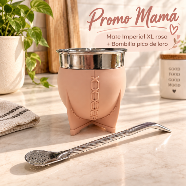 Producto - Mate Imperial XL + Bombilla pico de loro - 0