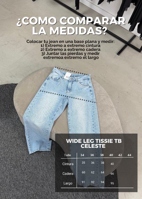 Producto - Wide Leg Tisse TB Celeste - 3