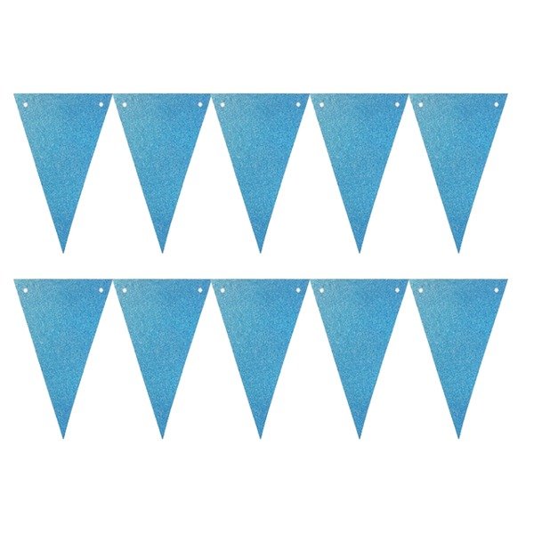 BANDERIN TRIANGULAR CON GLITER (ELEGIR PRODUCTO) - Cotillón arlequín
