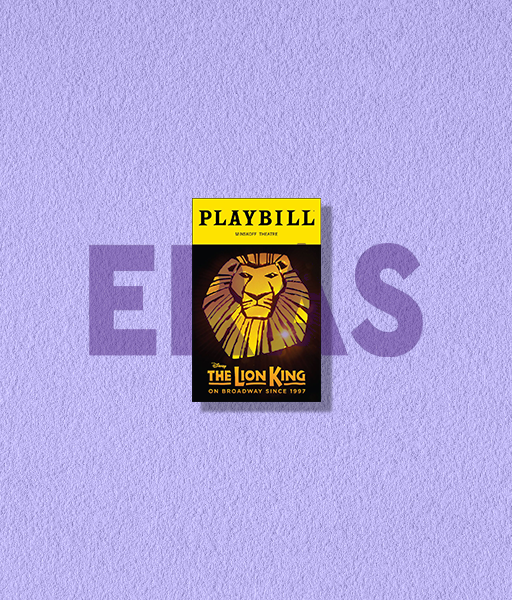 Producto - STICKERS UV- THE LION KING - PLAYBILL