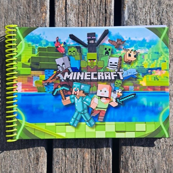 Producto - Libro de Colorear Estilo Minecraft -Tapa Dura