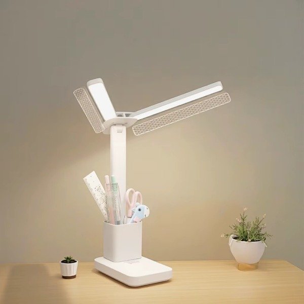 Producto - 0869 Lampara De Mesa Escritorio Luz Led 3 Tonos Ajustable Con Usb - 6