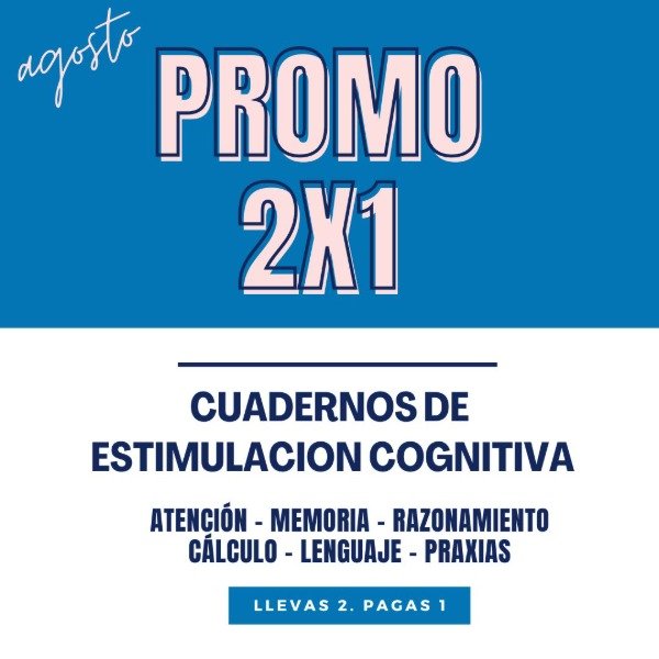 Producto - 2X1 Cuadernos de Estimulación Cognitiva - SOLO 10 DISPONIBLES