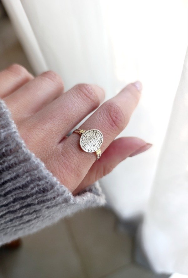 Producto - Anillo San Benito plata y oro - 0