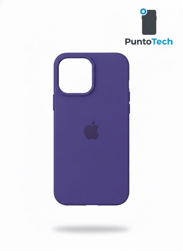 Producto - Silicon case iPhone 16 pro Max morado