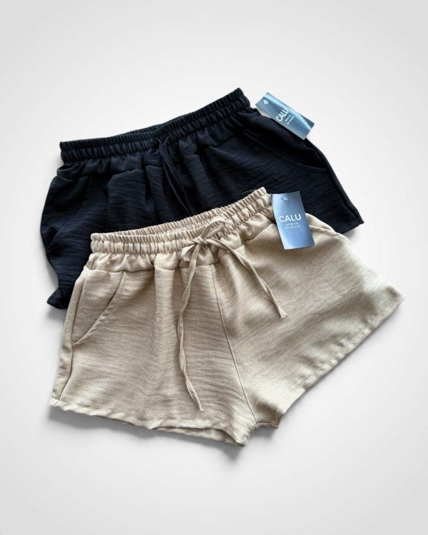 Producto - SHORT IMPORTADO DE LINO LISO CORDON 0901