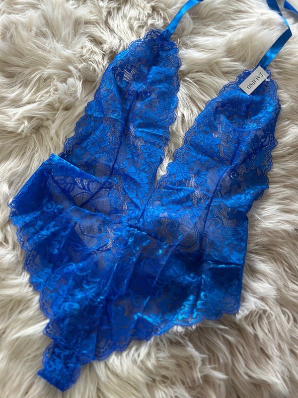 Producto - BODY EMMA DE ENCAJE AZUL