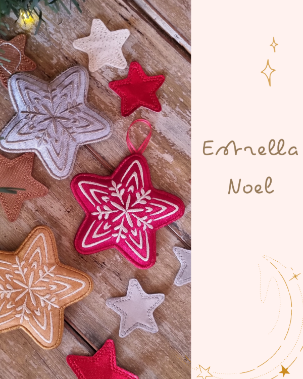Producto - Navidad 2025 - Deco Navideña en tela - "Estrella Noel"
